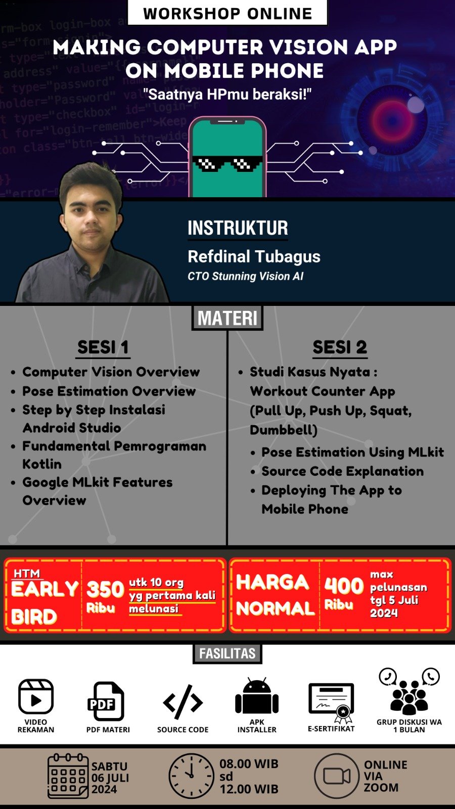 Making computer vision app on mobile phone